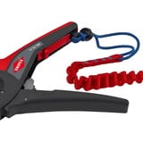 KNIPEX Automatische Abisolierzange PreciStrip16, Abisolier-Zange schwarz/rot, integrierter Drahtschneider