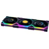 Lian Li UNI FAN SL120 LCD Wireless, Gehäuselüfter schwarz, 3er-Pack inkl. Controller, 120 mm