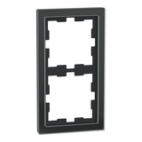 Merten Rahmen zwei fach Glas schwarz (glänzend), Retail