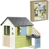 Smoby Life Spielhaus Pretty mit Küche, Gartenspielgerät 