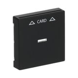 Busch-Jaeger Zentralscheibe für Cardschalter mit Symbolik und Kalotte schwarz, Retail