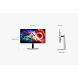 Samsung Odyssey OLED G8 S27HG800SUX, Gaming-Monitor 67.7 cm (27 Zoll), silber, UltraHD/4K, DP, HDMI, USB-C, USB-Hub, 240Hz Panel