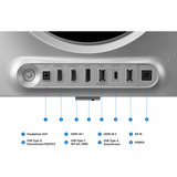 Samsung Odyssey OLED G8 S27HG800SUX, Gaming-Monitor 67.7 cm (27 Zoll), silber, UltraHD/4K, DP, HDMI, USB-C, USB-Hub, 240Hz Panel