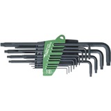 Wiha Stiftschlüssel-Set im ProStar Halter, Sechsrund, Schraubendreher schwarz, 13-teilig