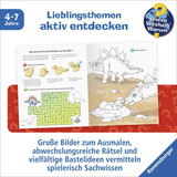 Ravensburger Wieso? Weshalb? Warum? aktiv-Heft - Dinosaurier, Lernbuch mit Stickern und Bastelbogen