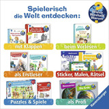 Ravensburger Wieso? Weshalb? Warum? aktiv-Heft - Dinosaurier, Lernbuch mit Stickern und Bastelbogen