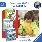 Ravensburger Wieso? Weshalb? Warum? aktiv-Heft - Dinosaurier, Lernbuch mit Stickern und Bastelbogen