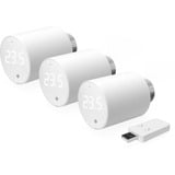 Shelly 3x BLU TRV + BLU Gateway Gen. 3, Heizungssteuerung weiß