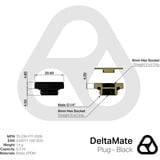 Thermal Grizzly DeltaMate Plug, Verbindung schwarz