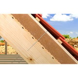 fischer Doppel-Gewindeschraube PowerFull-Iso 8,0x225 Zylinderkopf TX 50 Stück, blauverzinkt