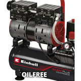 EINHELL Kompressor TE-AC 110/6 Silent Plus schwarz/rot, 550 Watt