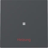 Gira Wippe Kontrollfenster und Heizung Ein Aus anthrazit, Retail