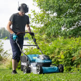 Makita Akku-Rasenmäher DLM466Z, 36Volt (2x18Volt) blau/schwarz, ohne Akku und Ladegerät