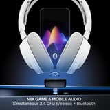 SteelSeries Arctis Nova 7P Wireless Gen 2, Gaming-Headset weiß, Bluetooth, 2.4 GHz-USB-Dongle, (optimiert für PlayStation)