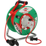 Brennenstuhl Garant G Bretec IP44 Garten-Kabeltrommel, 1 Anschluss grün/rot, 38 + 2 Meter, Bretec-Drehkontakt-System