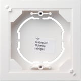 Gira Aufputzrahmen einfach flach für Standard 55, Gehäuse weiß, Retail