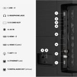 Hisense 75E7S Hi-QLED-Fernseher 189 cm (75 Zoll), schwarz, UltraHD/4K, Triple Tuner