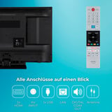 Toshiba 24WV3F63DA, LED-Fernseher 60 cm (24 Zoll), schwarz, WXGA, VIDAA-Betriebssystem
