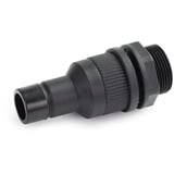 Alphacool ES Schnellverschlusskupplung G1/4 IG PushIn Male, Verbindung schwarz, Schottverschraubung