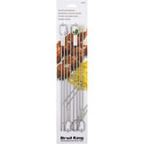 Broil King Narrow Doppelspieß-Set, 4-teilig edelstahl, für das Narrow Spießgestell