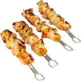 Broil King Narrow Doppelspieß-Set, 4-teilig edelstahl, für das Narrow Spießgestell