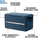 Coleman Snap'N Go 55QT, Kühlbox blau