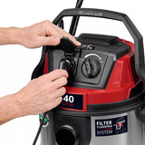 EINHELL TE-VC 4090 SACL, Nass-/Trockensauger silber/rot