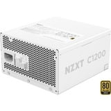 NZXT C1200 Gold ATX 3.1, PC-Netzteil weiß, 1x 16-Pin Grafikkarten Stecker, Kabel-Management, 1200 Watt