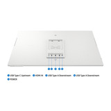 Samsung S32FM801UU, LED-Monitor 80 cm (32 Zoll), weiß, UltraHD/4K, VA, HDMI, USB-C, Lautsprecher