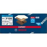 Bosch Professional Expert C470 Schleifblatt, Ø 125mm, K100 ungelocht 50 Stück, für Exzenterschleifer