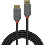 Lindy DisplayPort 1.4 Kabel, Anthra Line schwarz, 2 Meter