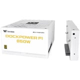 Thermaltake Dockpower FI 850W Snow, PC-Netzteil weiß, 1x 12-Pin High Power GPU, 4x PCIe, Kabelmanagement, 850 Watt