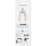 iFixit Mandible Elektronik-Seitenschneider, Schneid-Zange schwarz/blau, mit Öffnungsfeder