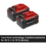 EINHELL PXC-Starter-Kit 5,2 Ah, Set schwarz/rot