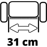 EINHELL Elektro-Vertikutierer-Lüfter GC-SA 1231/1 rot/schwarz, 1.200 Watt