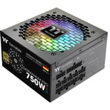 Thermaltake Germanium Pro RGB 750W, PC-Netzteil schwarz, 1x 12-Pin High Power GPU, 4x PCIe, Kabelmanagement, 750 Watt