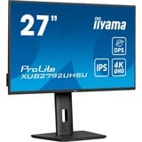 iiyama ProLite XUB2792UHSU-B6, LED-Monitor 68.5 cm (27 Zoll), schwarz (matt), UltraHD/4K, IPS, HDMI, DP, USB-C, USB-Hub