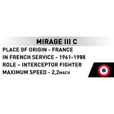 COBI Mirage IIIC, Konstruktionsspielzeug Maßstab 1:48
