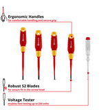 EINHELL Elektriker-Schraubendreher-Set VDE, 5-teilig rot/gelb