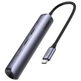 UGREEN CM418 5-in-1 USB-C Hub, Dockingstation silber