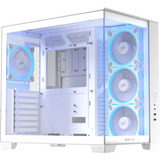 ASUS A32 PLUS ARGB , Tower-Gehäuse weiß, Tempered Glass x 2