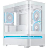 ASUS PRIME AP202 TG ARGB , Tower-Gehäuse weiß, Tempered Glass x 2