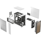 Fractal Design North Chalk White, Tower-Gehäuse weiß/holz, Mesh-Version