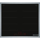 Bosch PXX645HC1E Serie 6, Autarkes Kochfeld schwarz/edelstahl, 60 cm