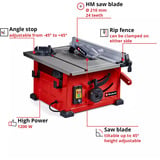 EINHELL Tischkreissäge TC-TS 8 rot, 900 Watt