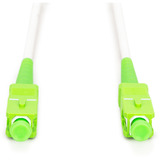 Digitus Glasfaser-Simplex-Patchkabel, stahlarmiert, Singlemode, SC/APC > SC/APC weiß, 1 Meter