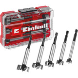 EINHELL Forstnerbohrer-Satz, 5-teilig rot/transparent, 1/4", in M-CASE 