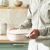 Tefal Servierpfanne LOV Gusseisen Ø 28cm beige, mit Deckel, 3,8 Liter