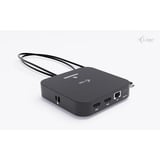 i-tec USB-C Dual HDMI Docking Station, Dockingstation schwarz, Power Delivery 100 W, HDMI