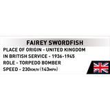 COBI Fairey Swordfish, Konstruktionsspielzeug 